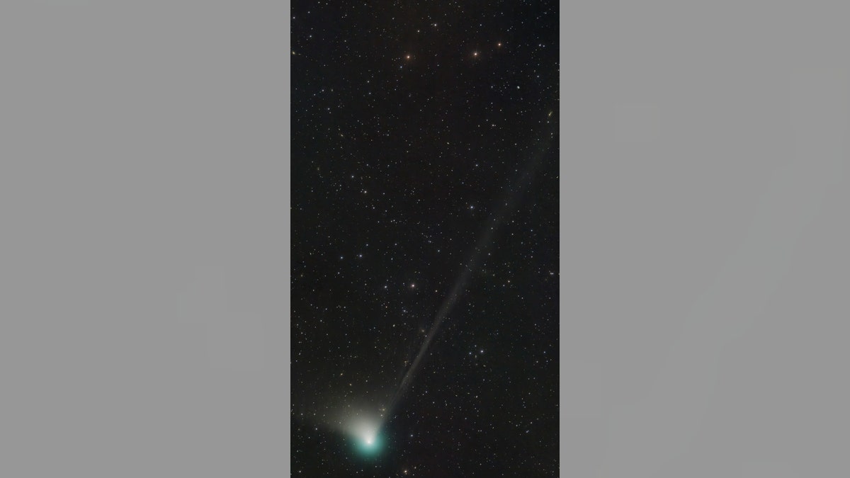 An image of a comet known as Comet C/2022 E3 (ZTF) and other stars