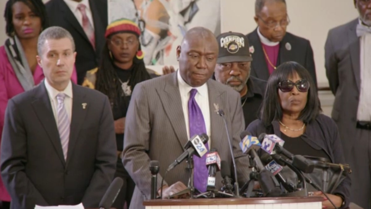 Attorney Ben Crump at Tyre Nichols press conference