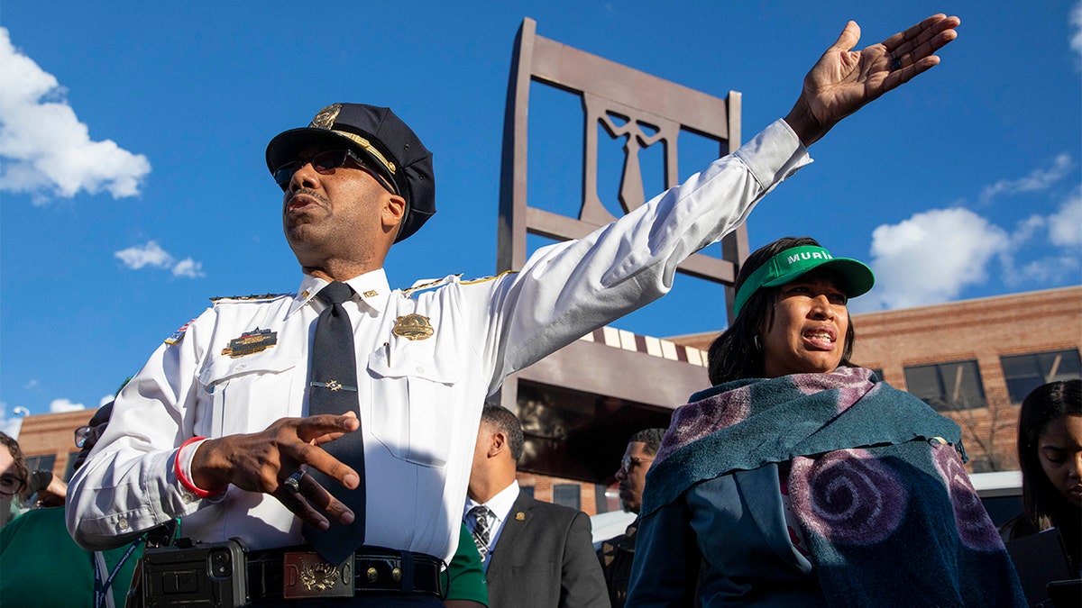 DC Mayor Bowser and Police Chief Contee in Washington