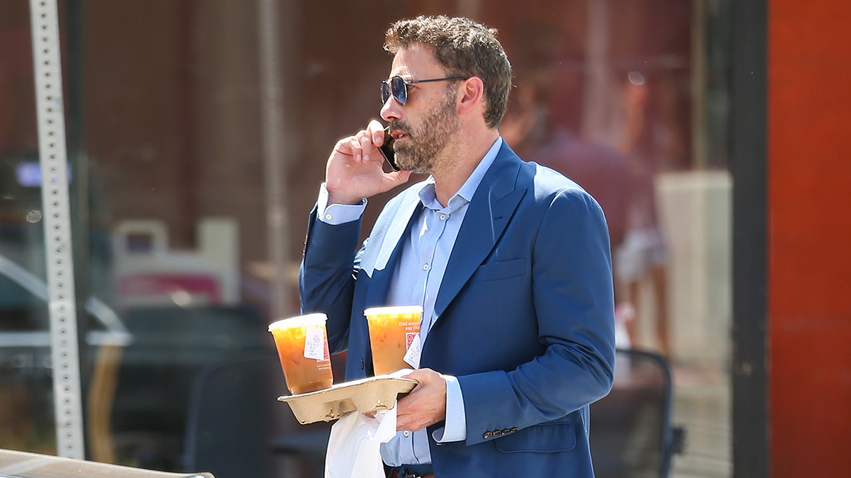 Ben Affleck with Dunkin Donuts