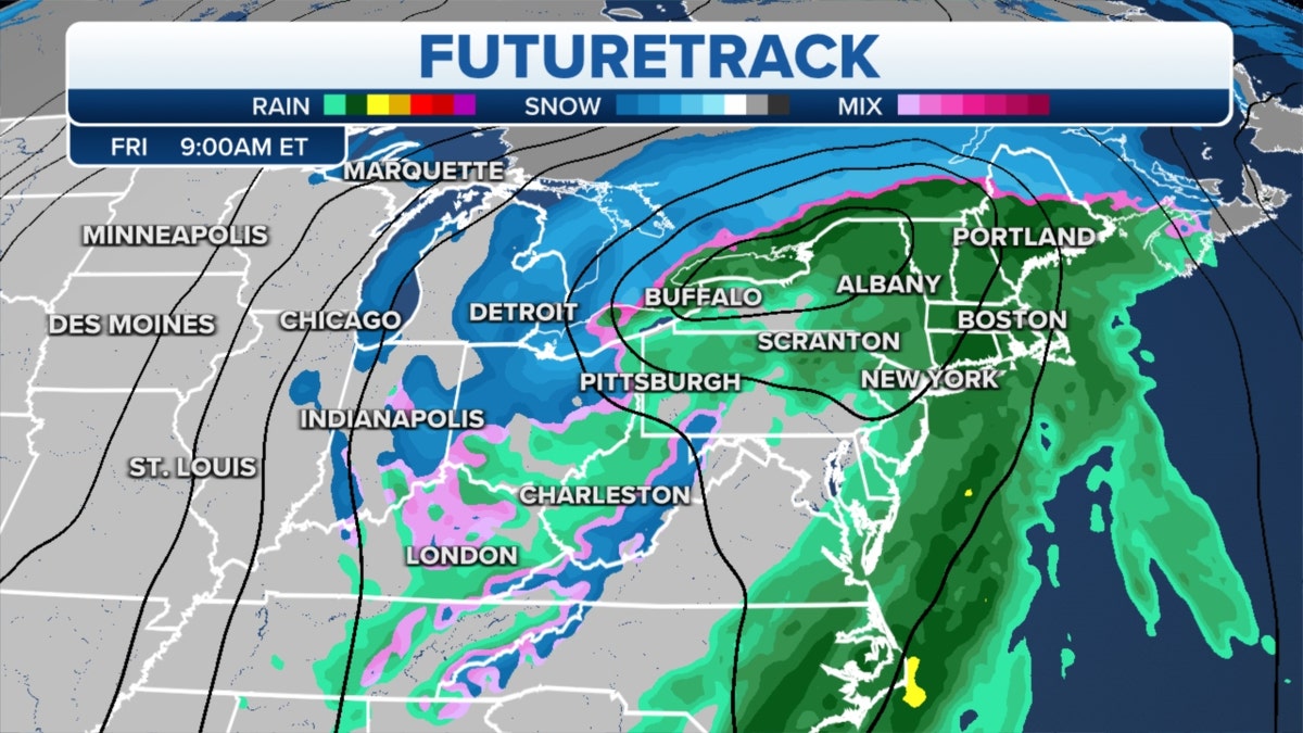The futuretrack for the East Coast