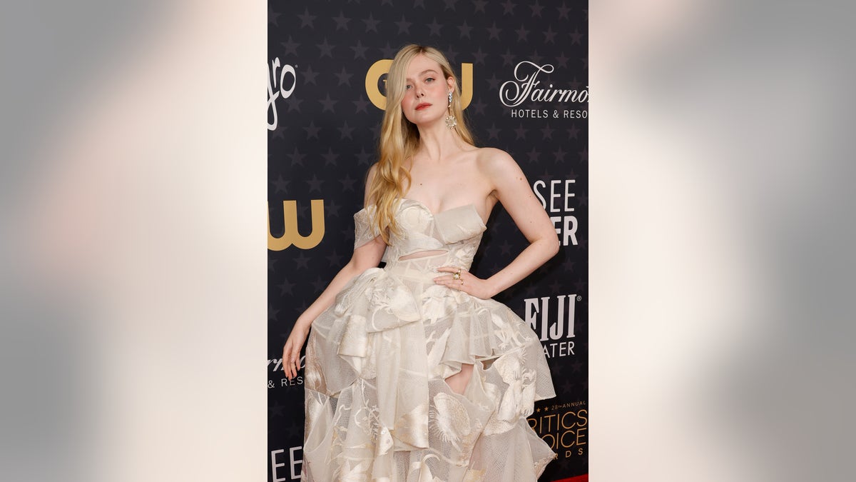Elle Fanning stuns in billowing ball gown at Critics Choice Awards