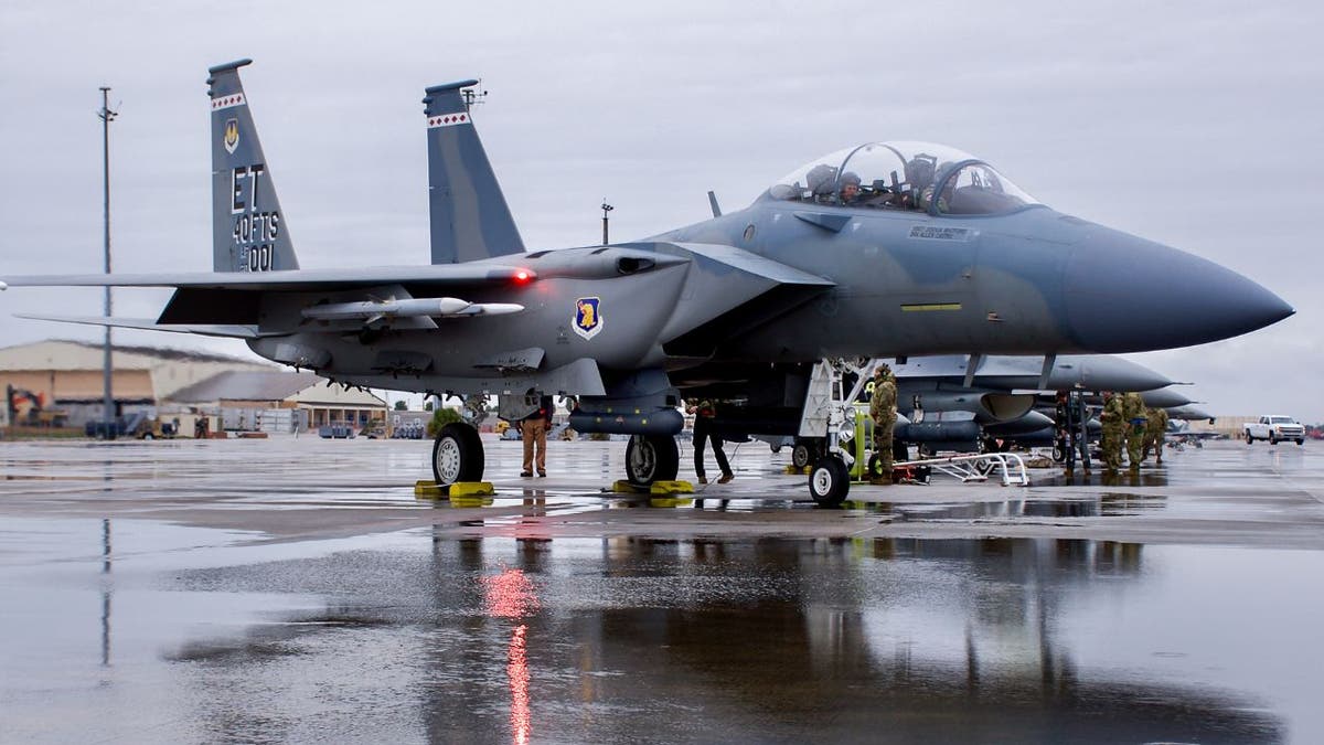 Promotional footage of the F-15EX in action.