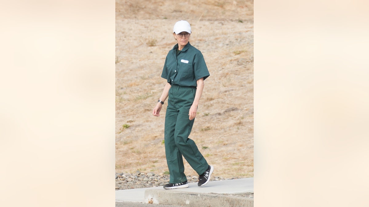 Felicity Huffman was convicted and seen in a green prison jumpsuit