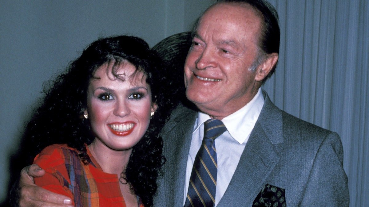 Marie Osmond and Bob Hope during Taping of Bob Hope USO 40th Anniversary Show