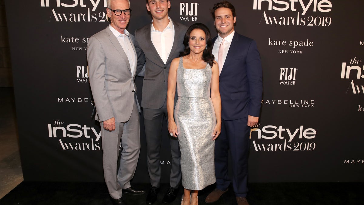 Julia Louis-Dreyfus with family