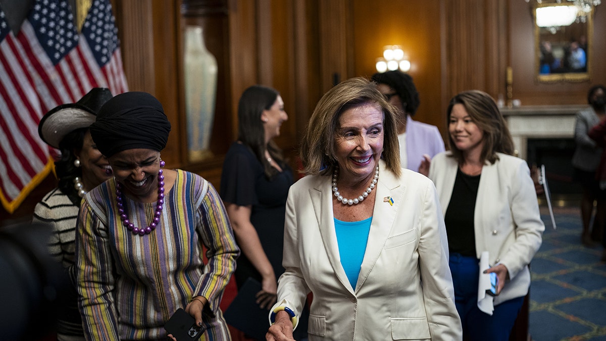 Ilhan Omar and Nancy Pelosi