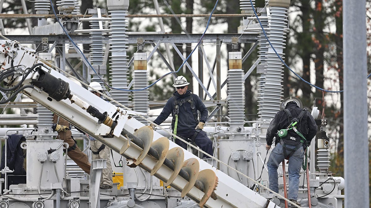 nc power grid attack repairs