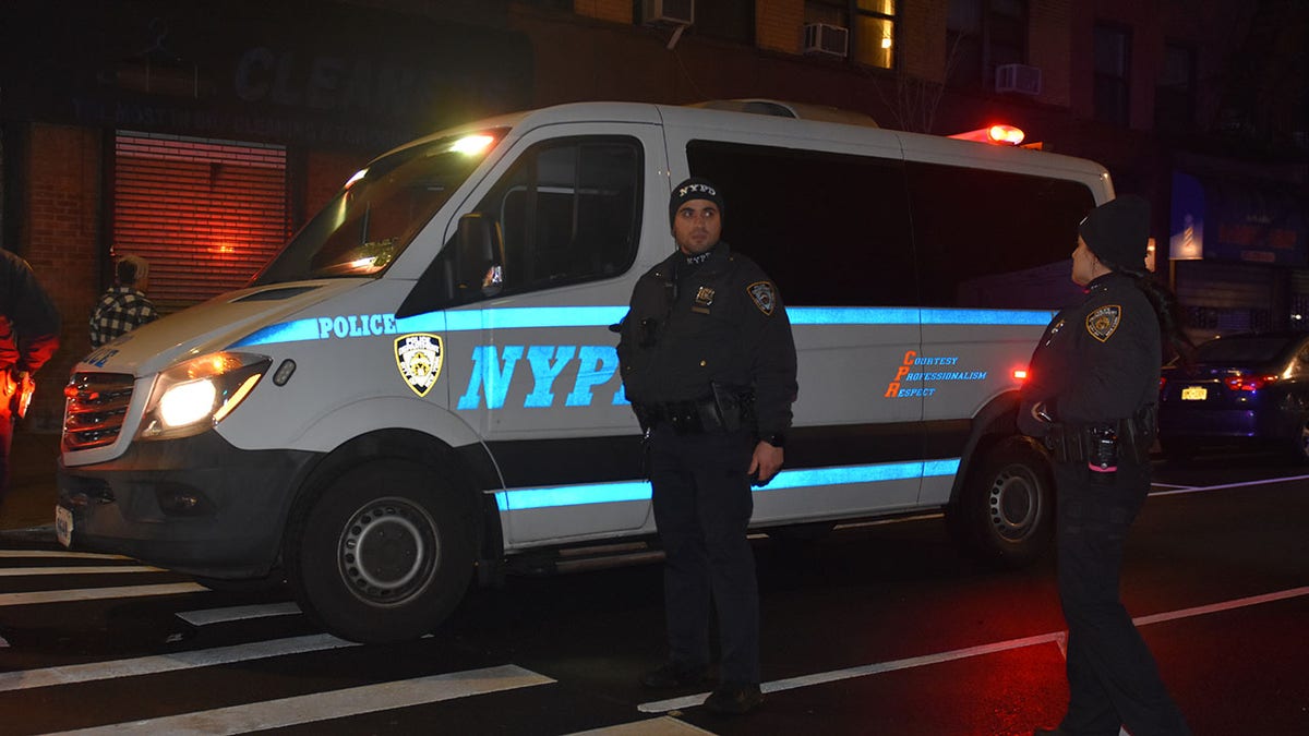 NYPD officers in Times Square