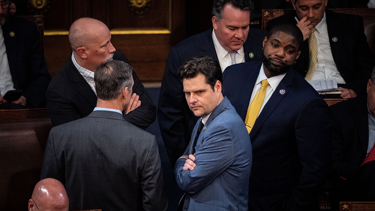 Several members on the House floor