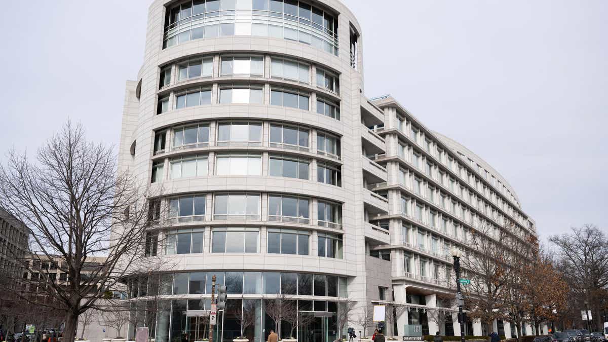 An office building housing the Penn Biden Center, a think tank affiliated with the University of Pennsylvania, is seen in Washington, DC, January 10, 2023, following reports that classified documents from the time when US President Joe Biden was serving as Barack Obama's vice president have been found at the center that Biden sometimes used as office space. - Lawyers for Biden discovered the documents last November while clearing out the office space and handed them over to the National Archives, which handles all such materials, Biden's special counsel Richard Sauber said. (Photo by SAUL LOEB / AFP) (Photo by SAUL LOEB/AFP via Getty Images)