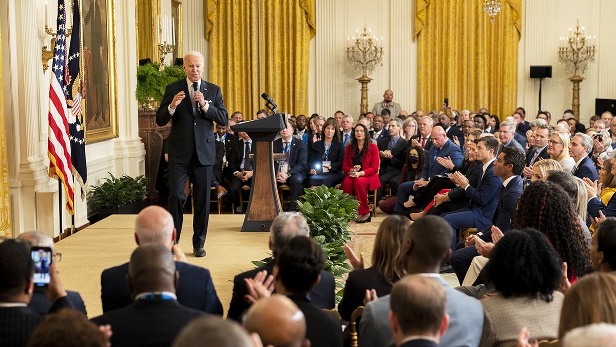Joe Biden speaks at White House