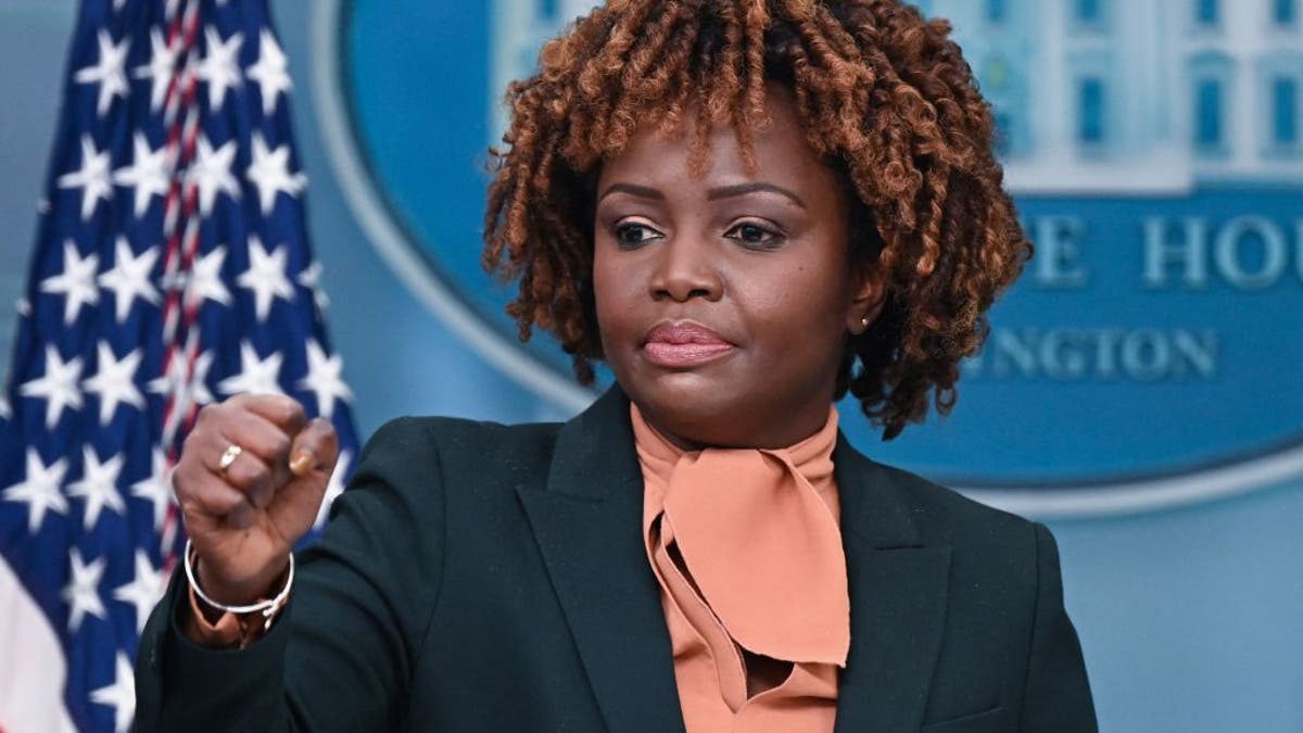 White House press secretary Karine Jean-Pierre during briefing