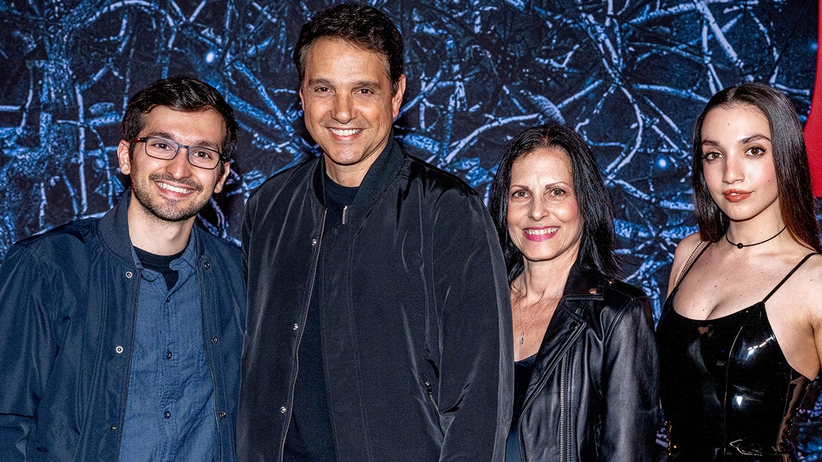 Ralph Macchio and his family at "Cobra Kai" premiere