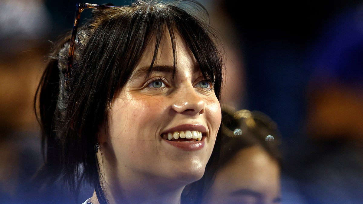 Billie Eilish at Dodgers Game