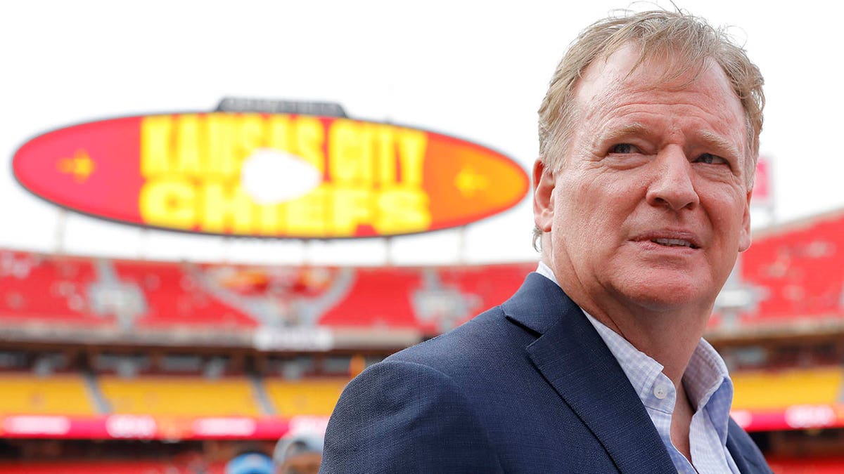 Roger Goodell at the Chiefs stadium