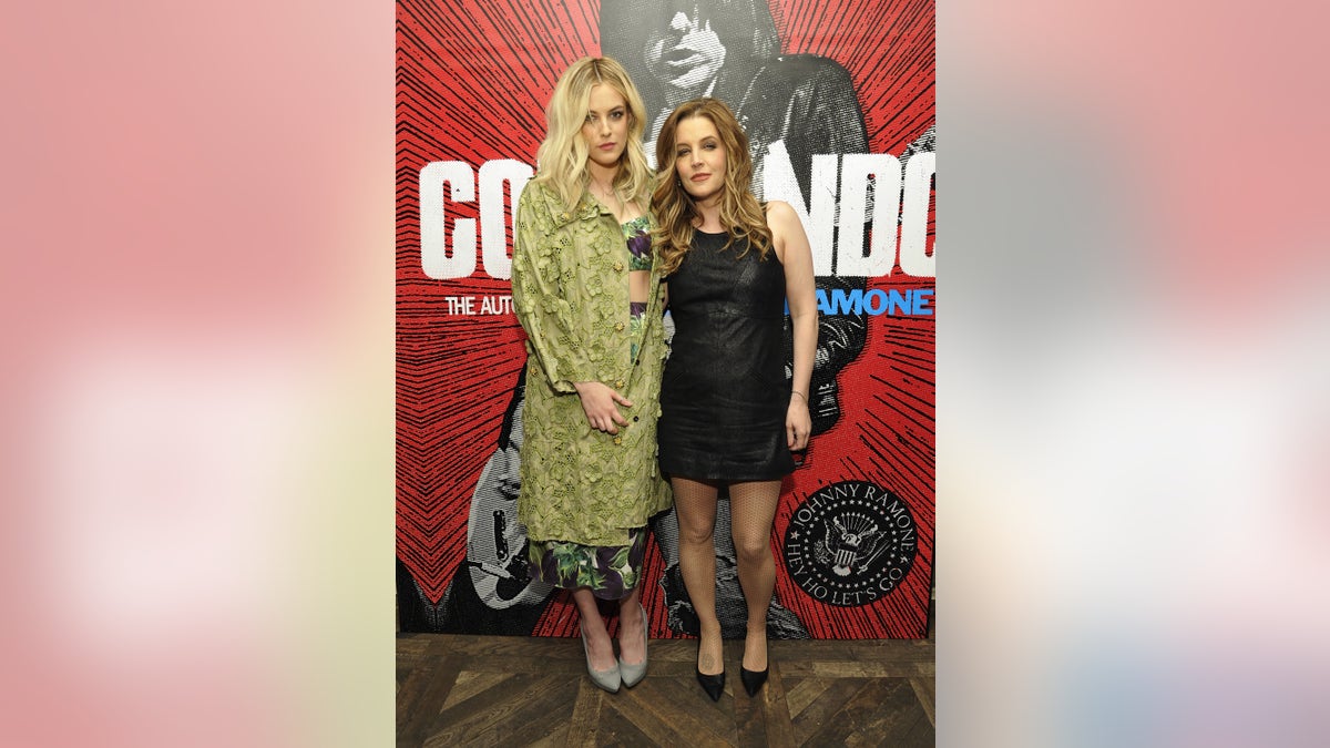 Riley Keough and Lisa Marie Presley 2012