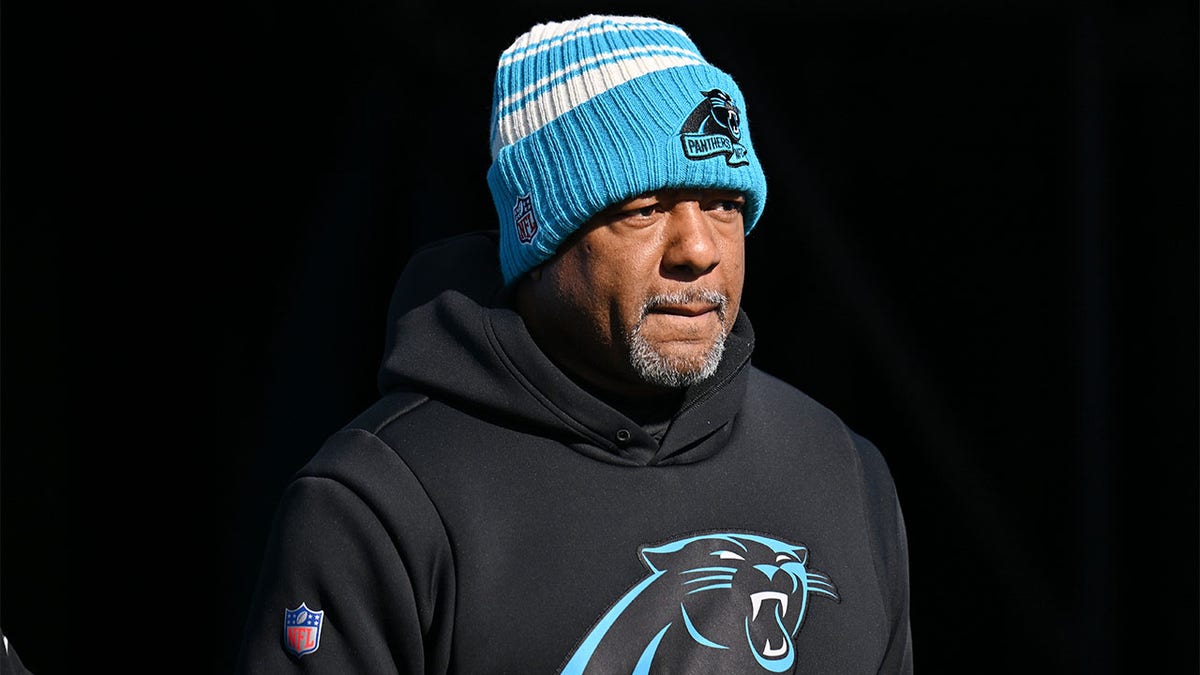 Steve Wilks looks on before a game against the Lions