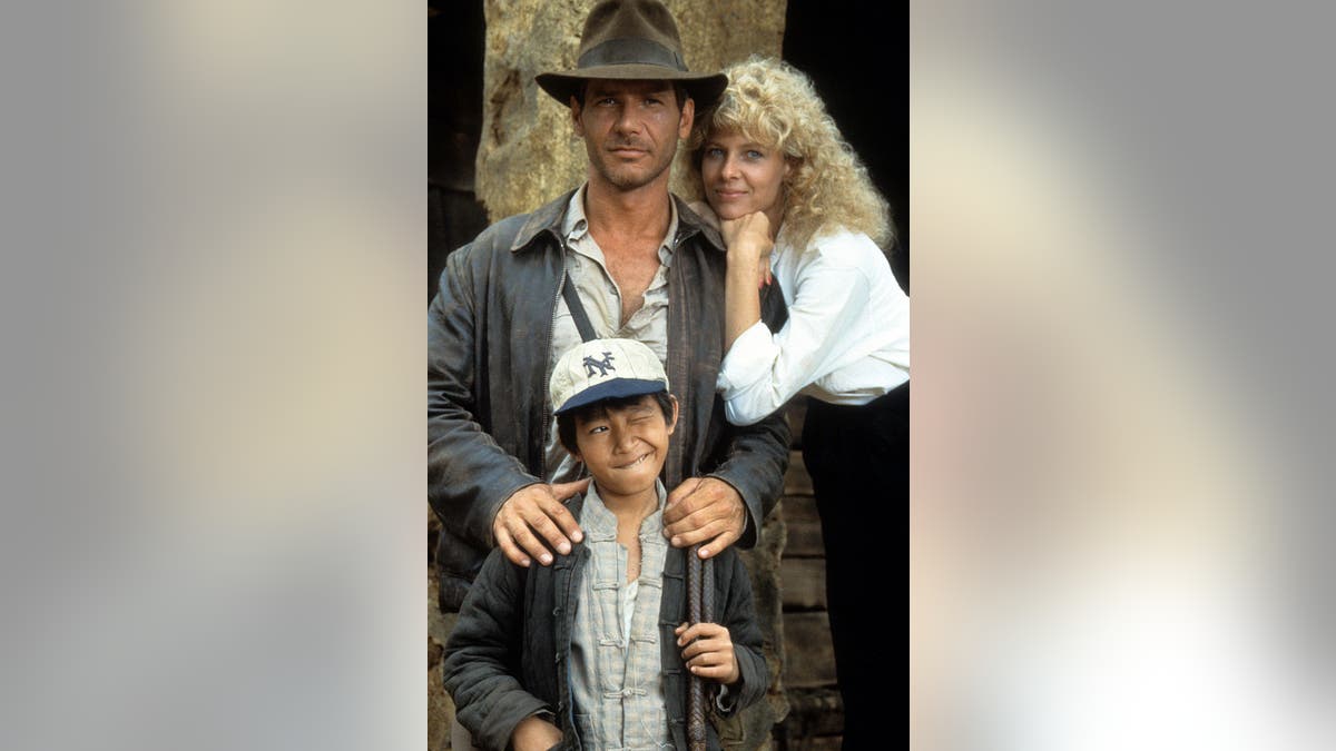 harrison ford ke huy quan kate capshaw in temple of doom