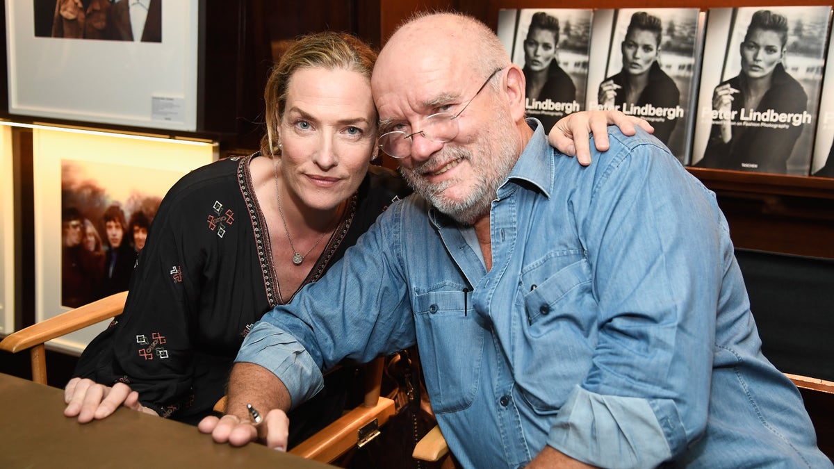 Photographer Peter Lindbergh and model Tatjana Patitz