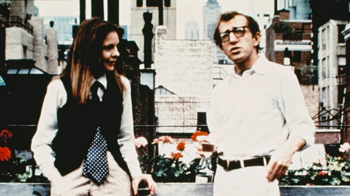 Woody Allen and Diane Keaton as their characters from "Annie Hall"