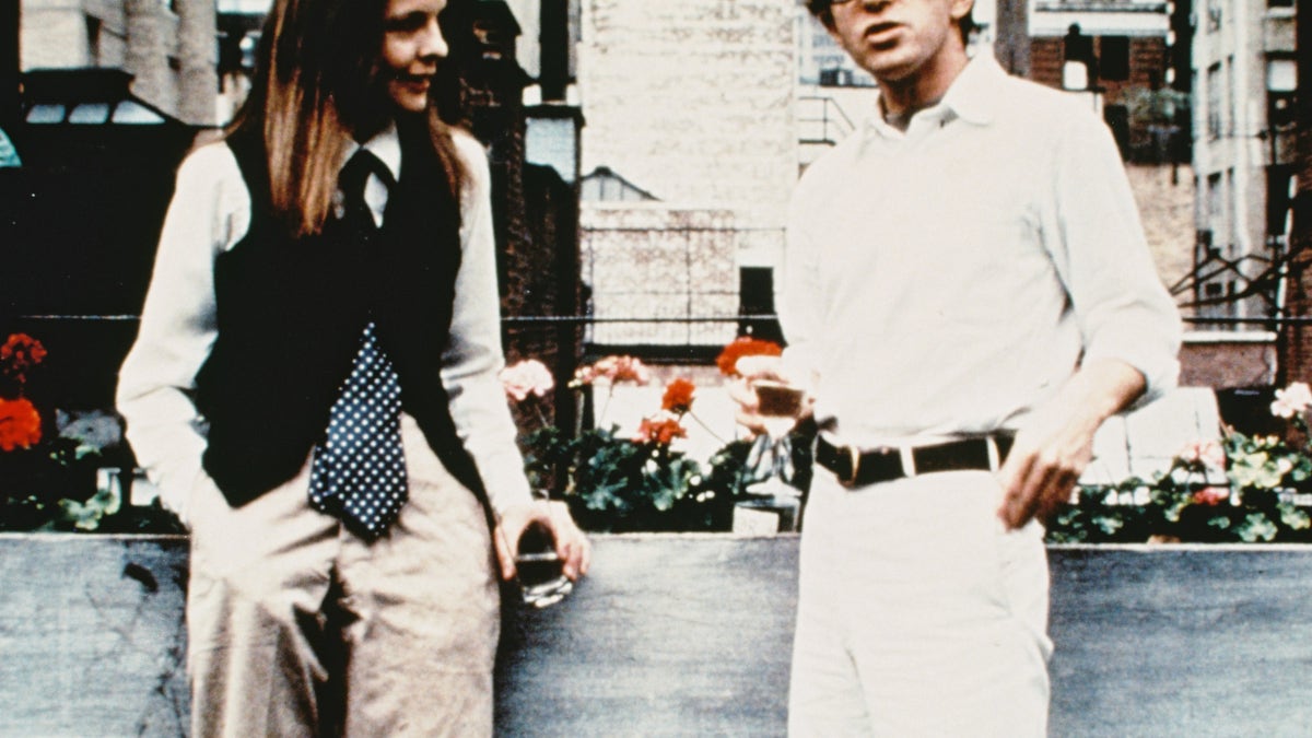 Woody Allen and Diane Keaton as their characters from "Annie Hall"