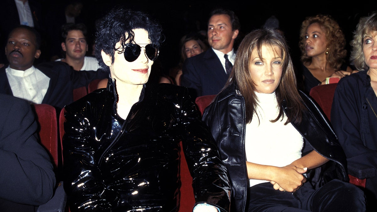 Michael Jackson and Lisa Marie Presley at the movies