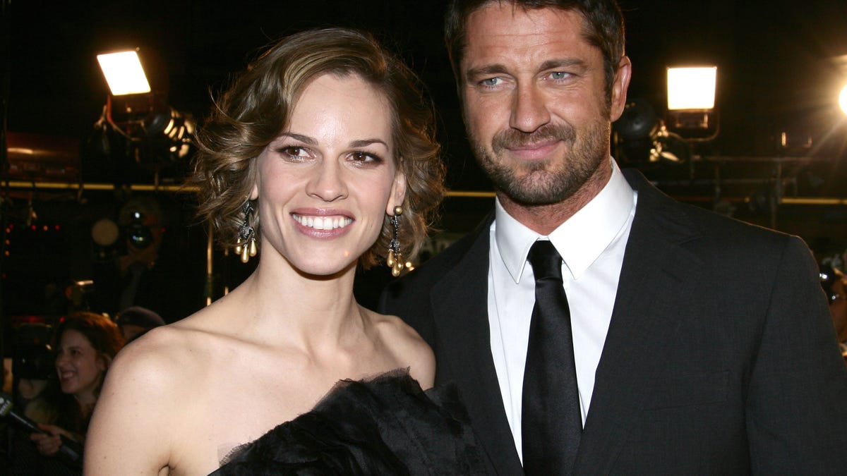 Hilary Swank and Gerard Butler "P.S. I Love You" premiere