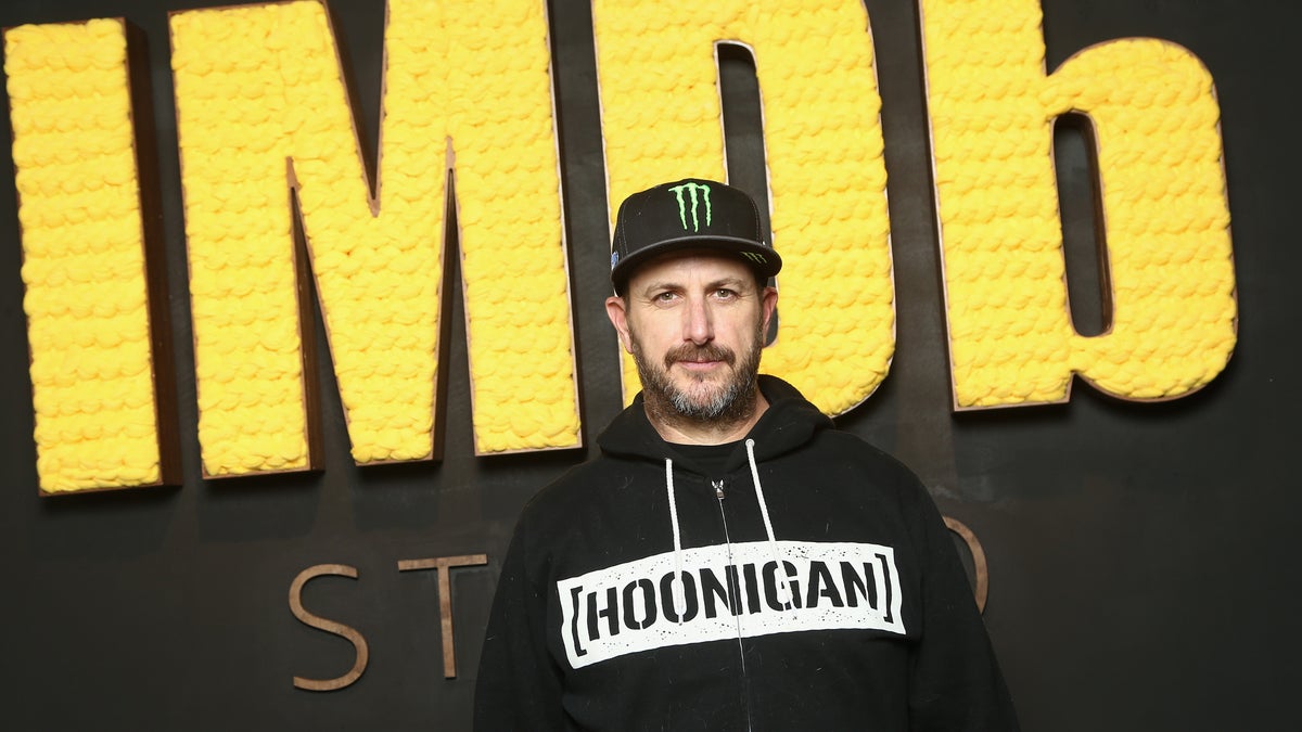 Ken Block in Hoonigan hoodie