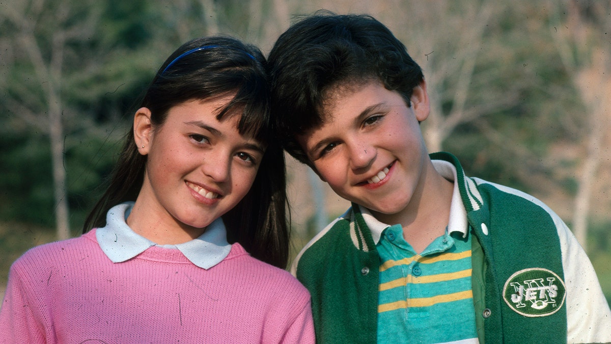 Danica McKellar and Fred Savage in "The Wonder Years