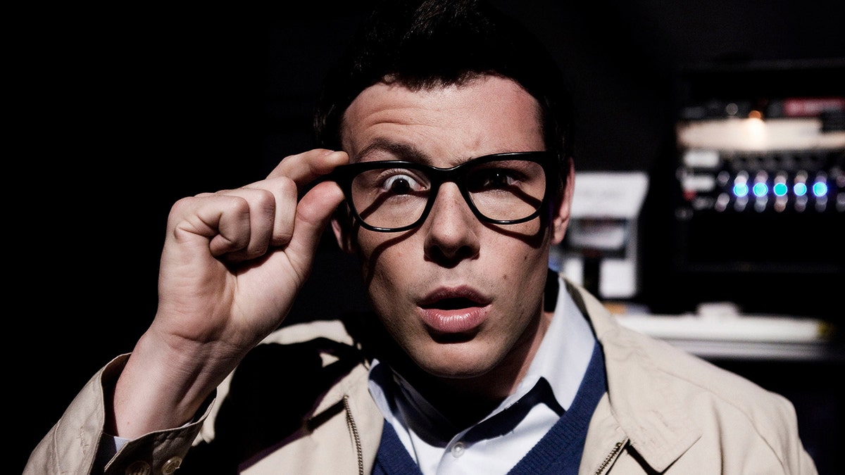 Cory Monteith behind the scenes in "The Rocky Horror Glee Show" episode