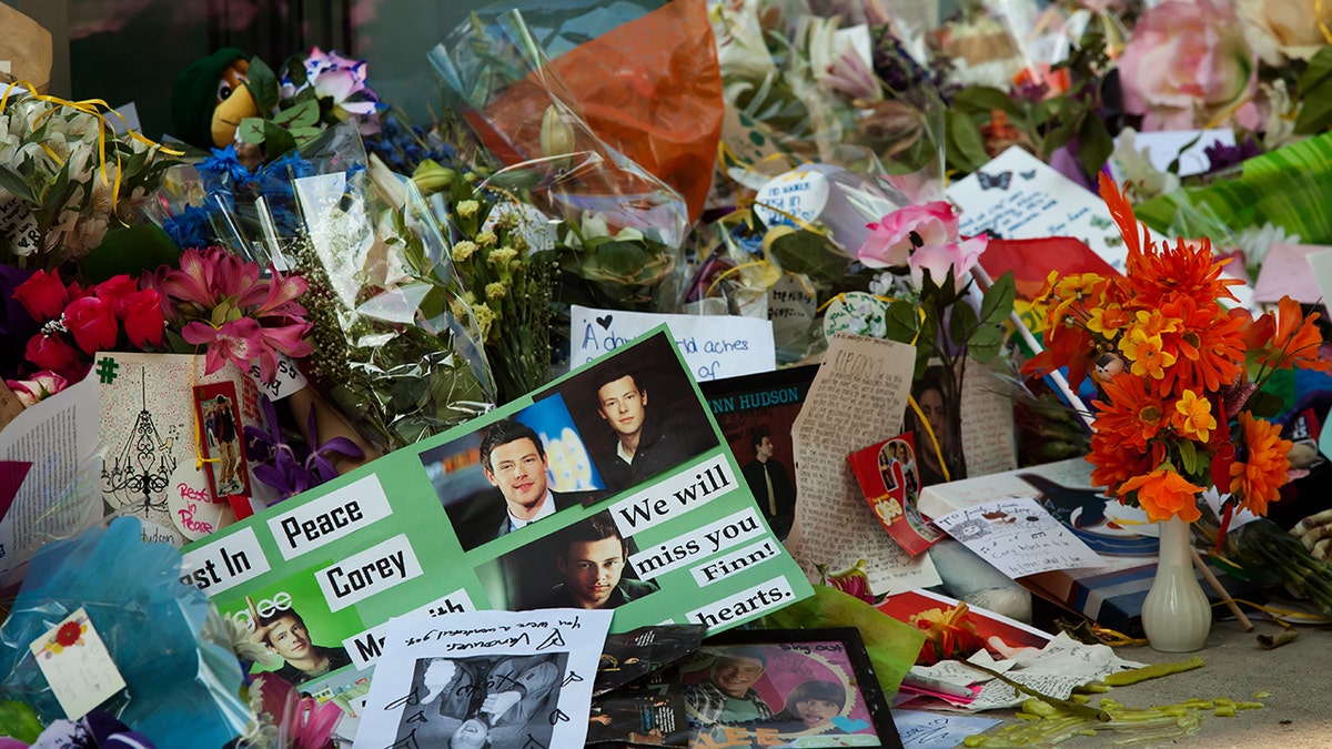 The memorial to Cory Monteith in Vancouver