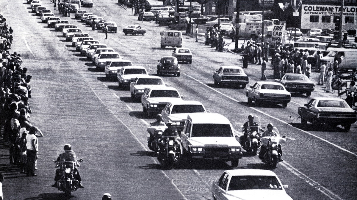 Elvis Presley's funeral service