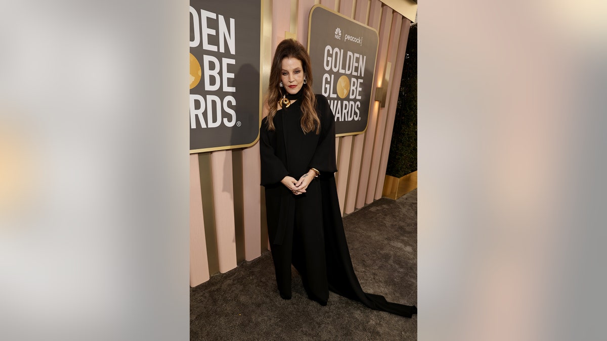 Lisa Marie Presley at the Golden Globes