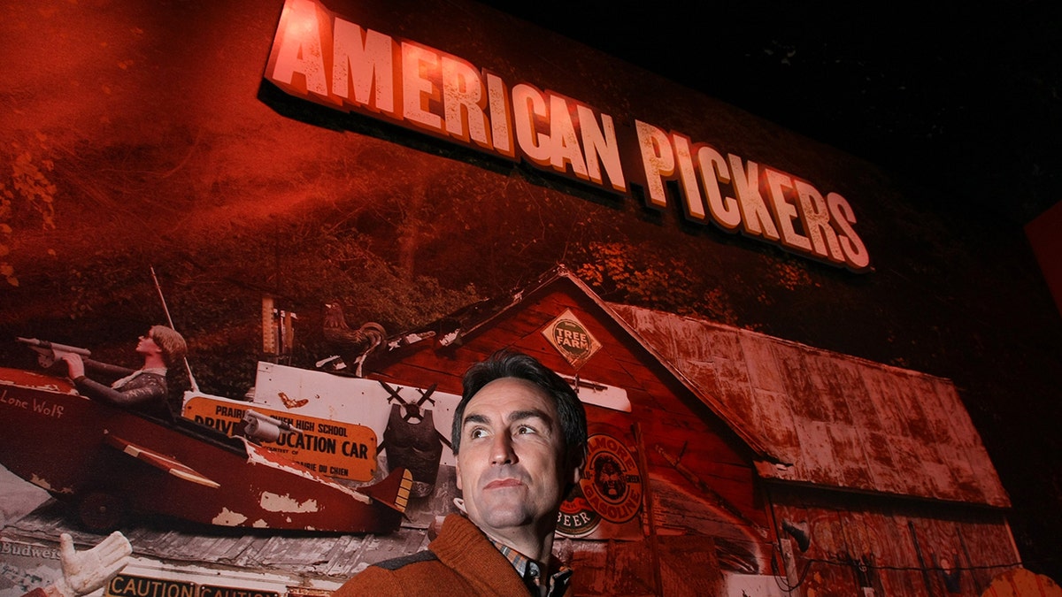 Mike Wolfe attending a press event for History channel's american pickers