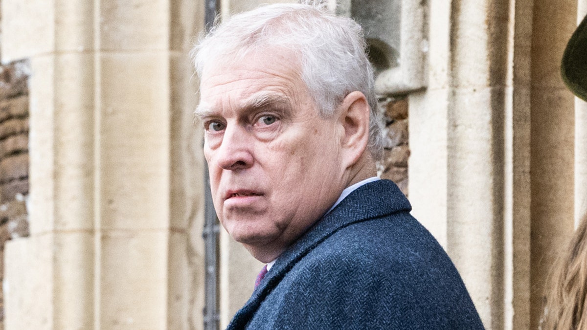 Prince Andrew attends church at the Sandringham Estate