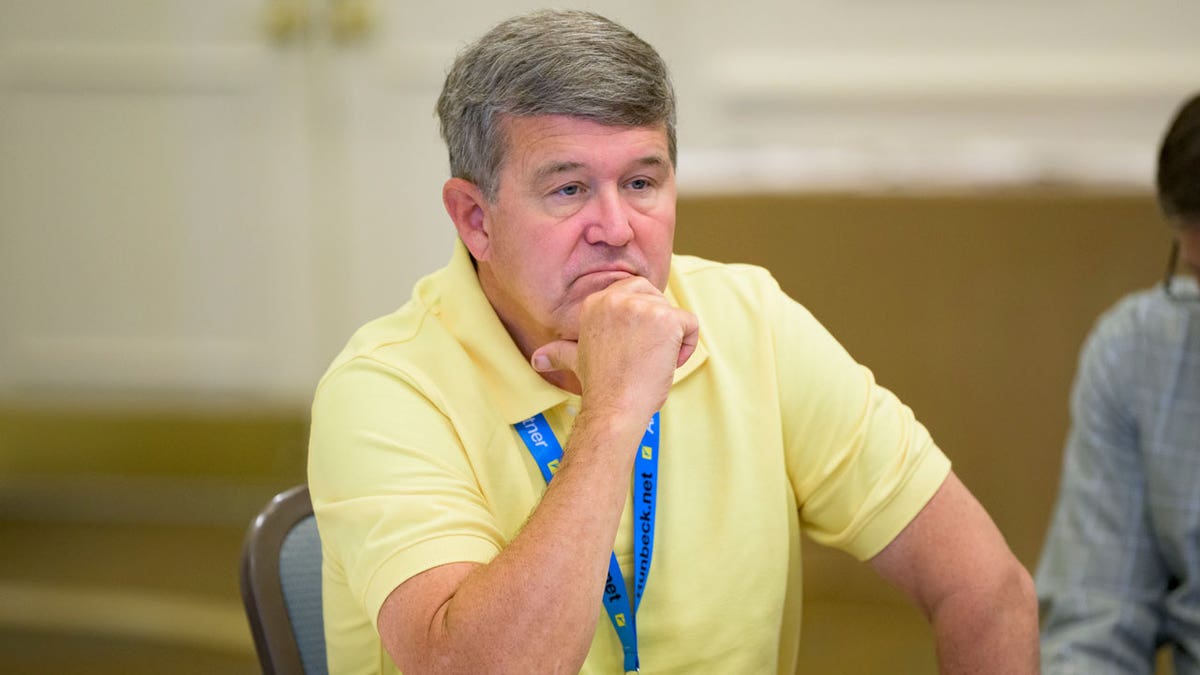 West Virginia Secretary of State Andrew "Mac" Warner attends the summer conference of the National Association of Secretaries of State in Baton Rouge, LA, on July 8, 2022.