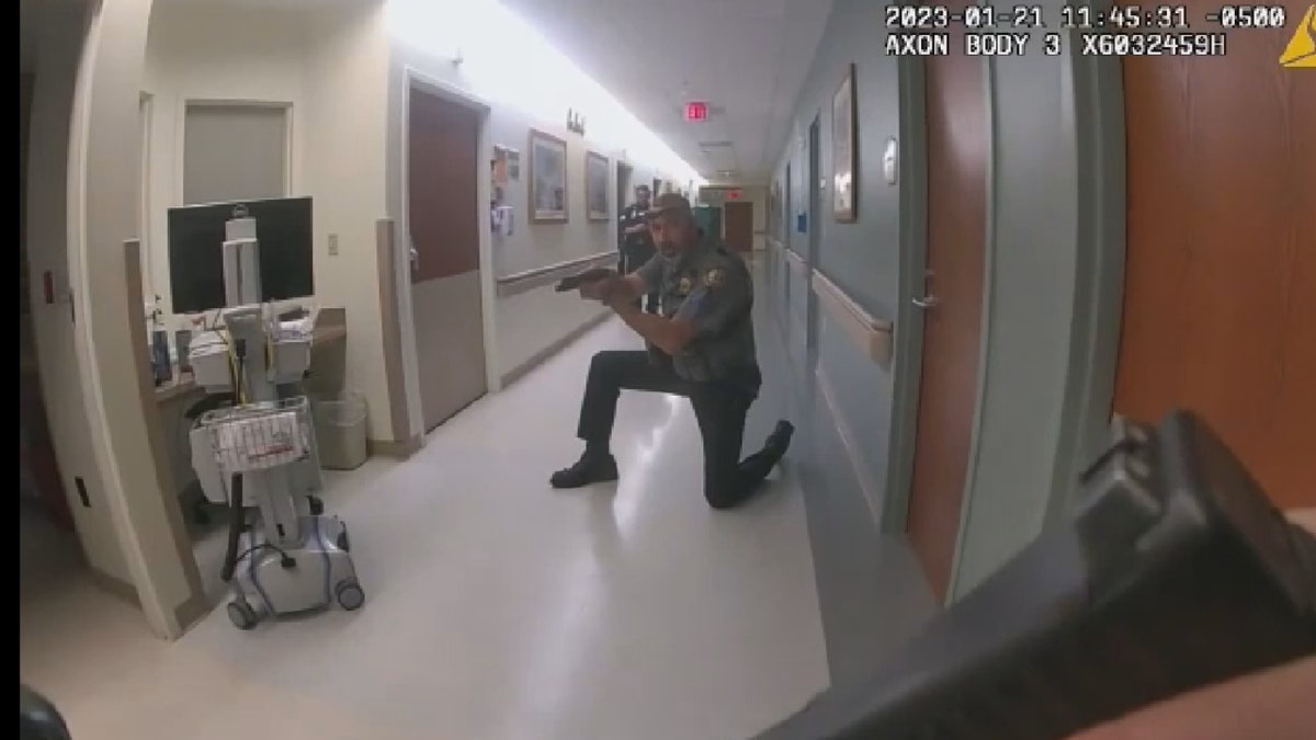 Daytona Beach police arrest Ellen Gilland inside a hospitall