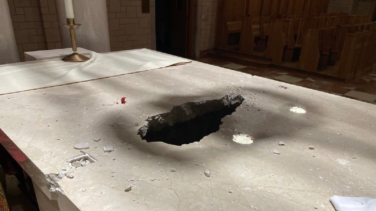 A vandal entered the Subiaco Abbey on Jan. 5 and broke into the altar with a sledgehammer, stealing three holy relics.