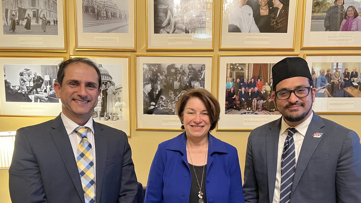 Sen. Amy Klobuchar, D-Minn., meets with IRF advocates. (IRF Summit)