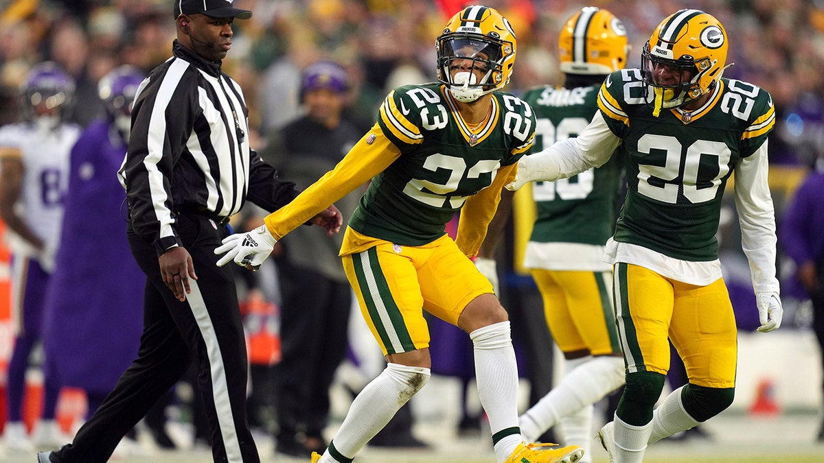 Jaire Alexander celebrates