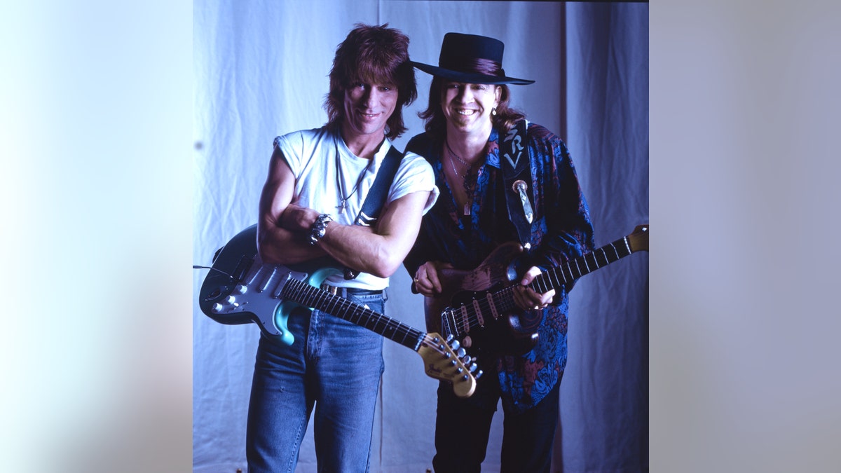 Jeff Beck guitarist Stevie Ray Vaughn