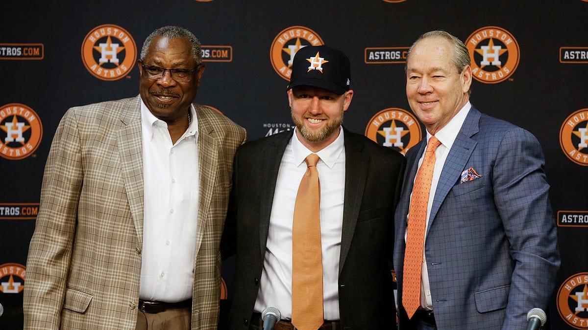 James Click and Houston Astros owner Jim Crane 