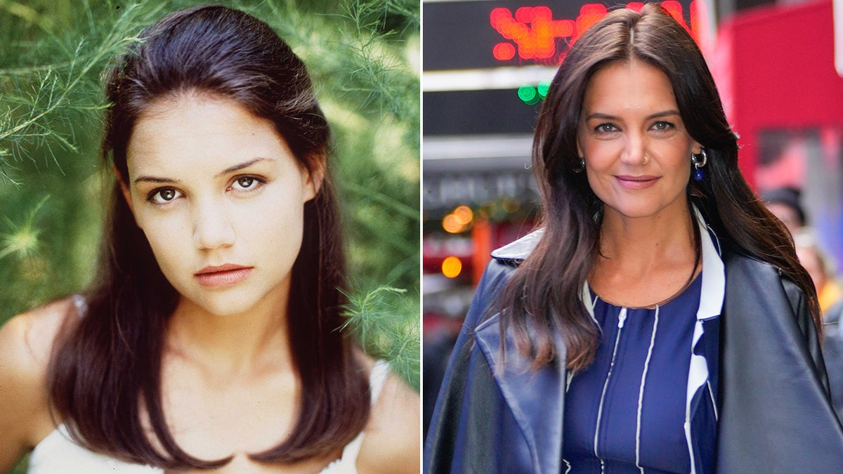 Katie Holmes then and now split