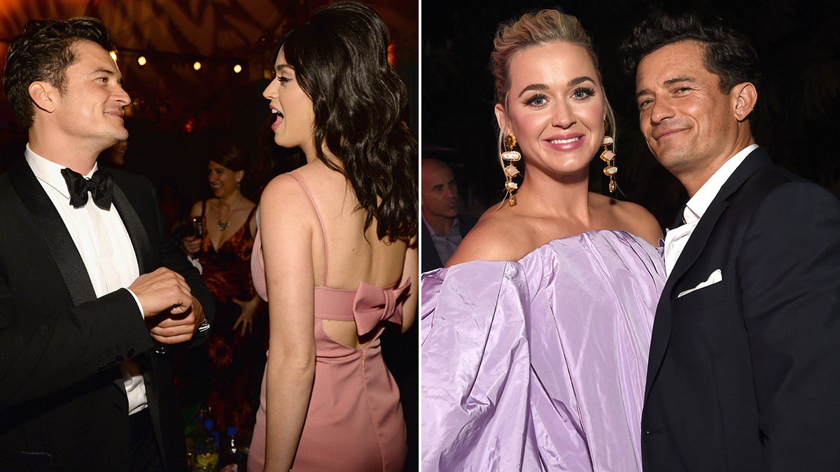 Katy Perry and Orlando Bloom then and now