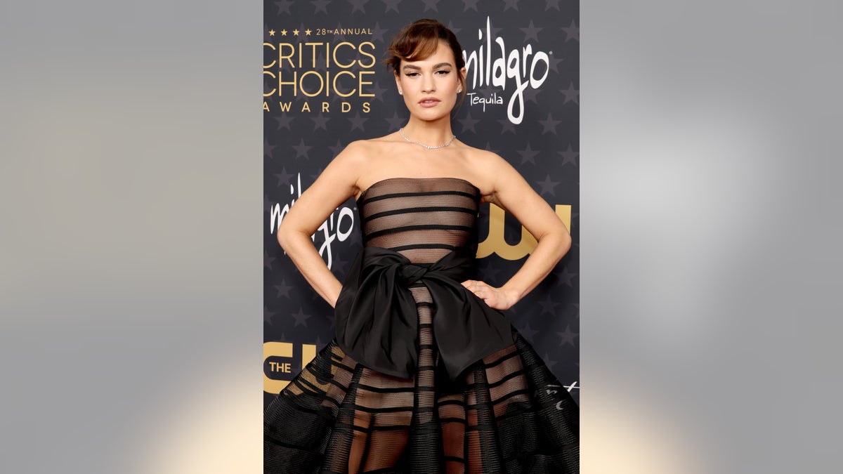 Lily James went for ultra glam at Critics Choice Awards