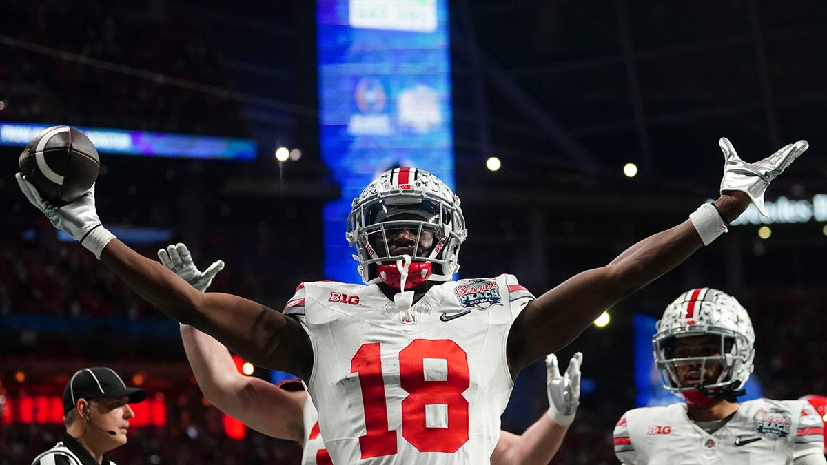 Marvin Harrison Jr. dominates first half during Ohio State's loss to  Georgia in CFP semifinal