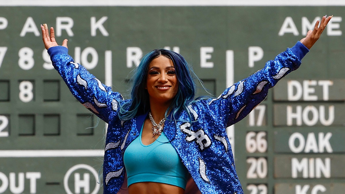 Sasha Banks at Fenway Park