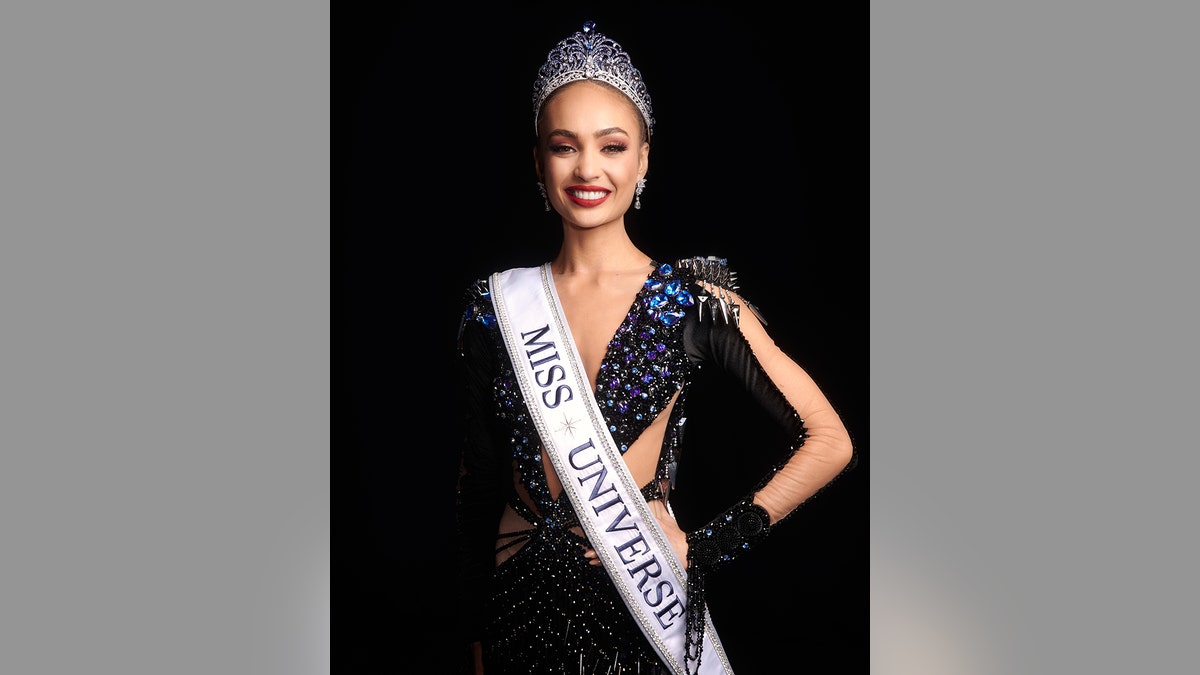 R’Bonney Gabriel, Miss Universe USA 2022 poses for a portrait