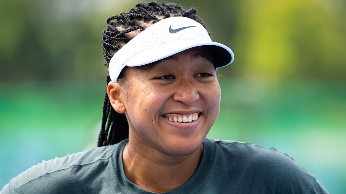 Naomi Osaka smiles